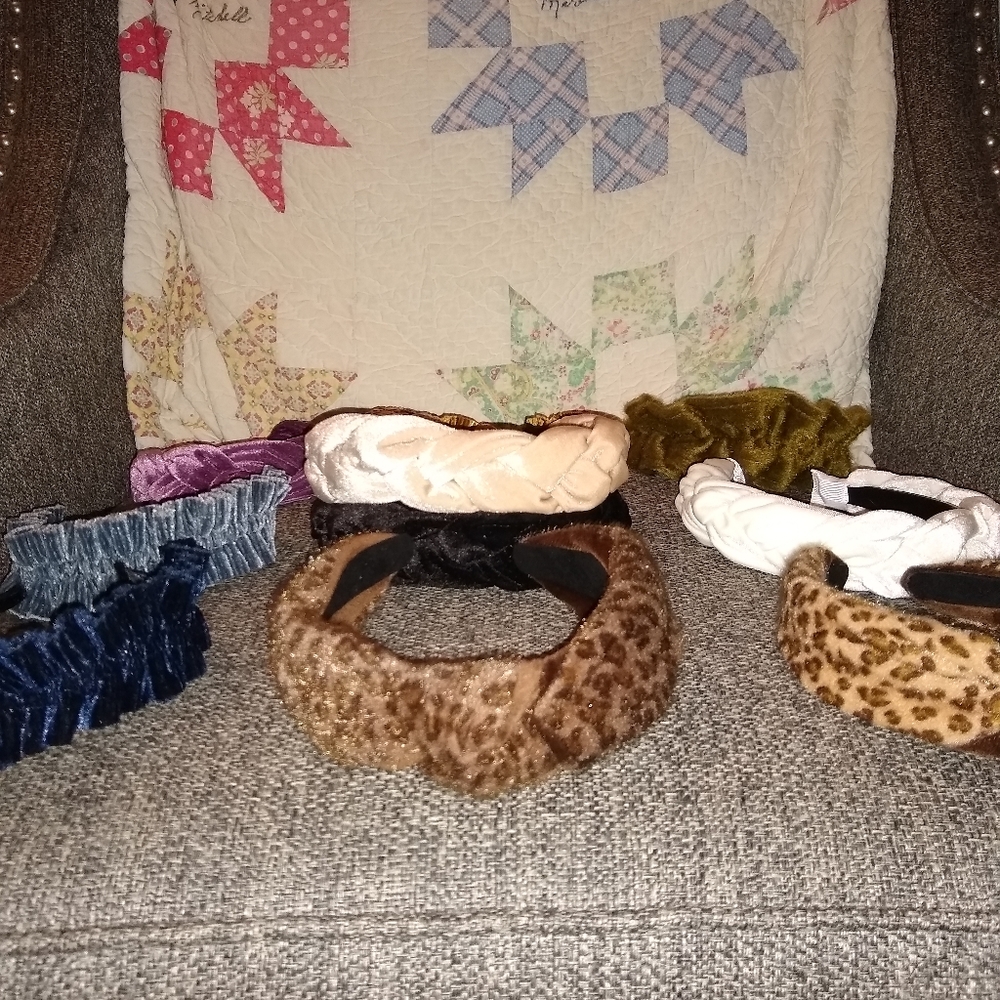 Bundle of Ten Fancy Headbands